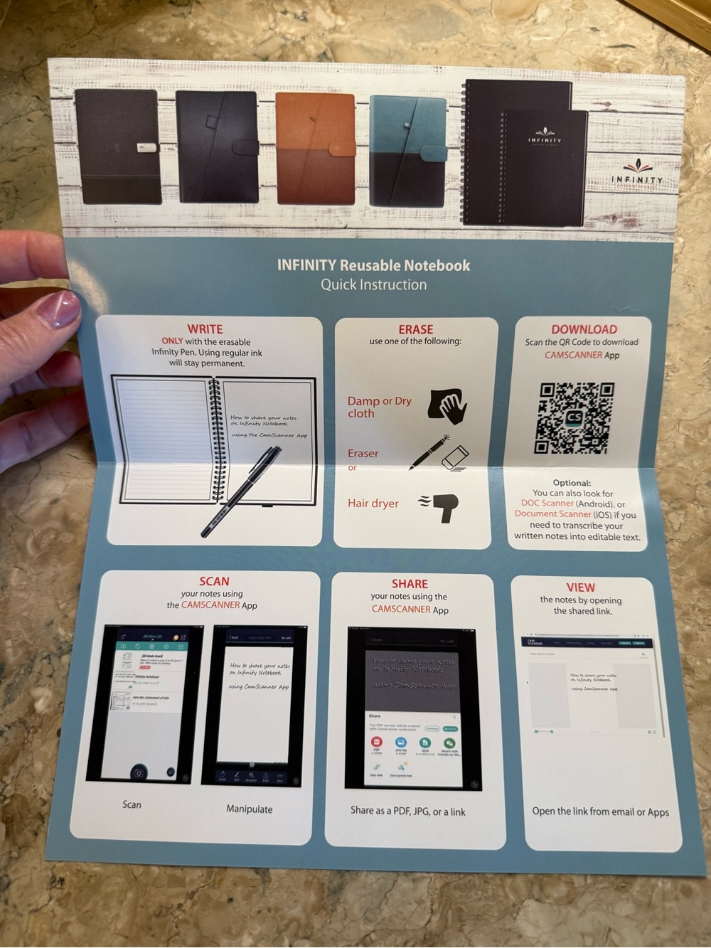 Infinity Erasable Smart Notebook - Reusable Tablet - Picture 3 of 4